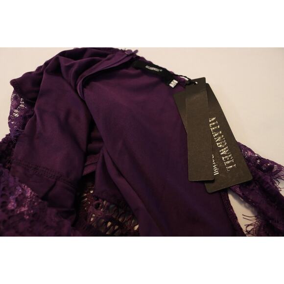 All and Well Purple Dress Medium Lace and Lining (35) - Picture 7 of 13